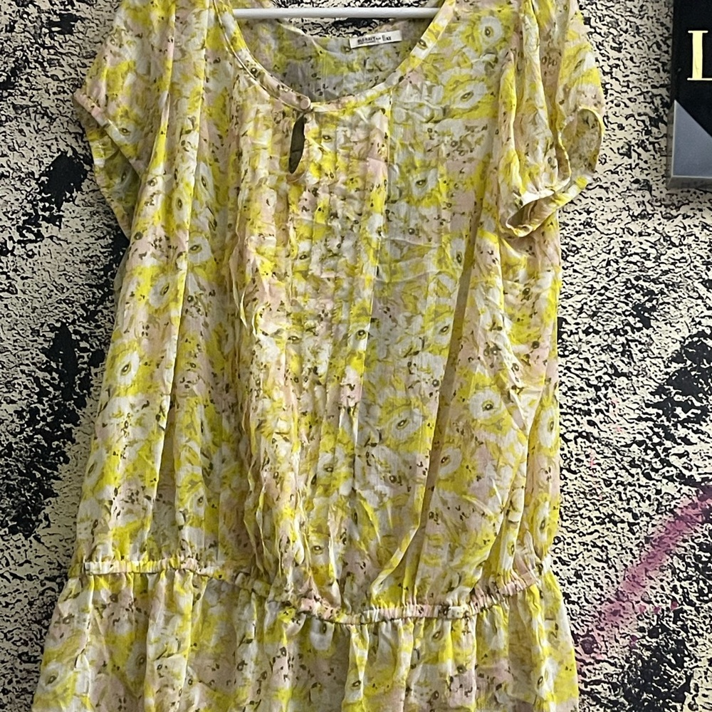 Old Navy Yellow Floral Kids Dress